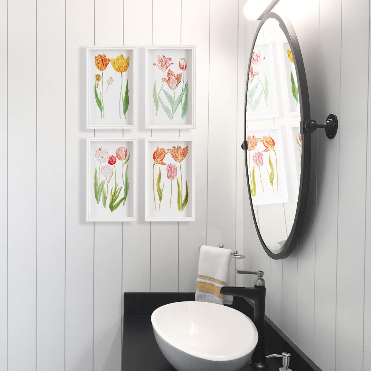 Napa  TULIP PRINTS, SET OF 4
