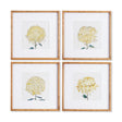 Napa Includes mat CHRYSANTHEMUM PRINTS, SET OF 4