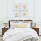 Napa Includes mat CHRYSANTHEMUM PRINTS, SET OF 4