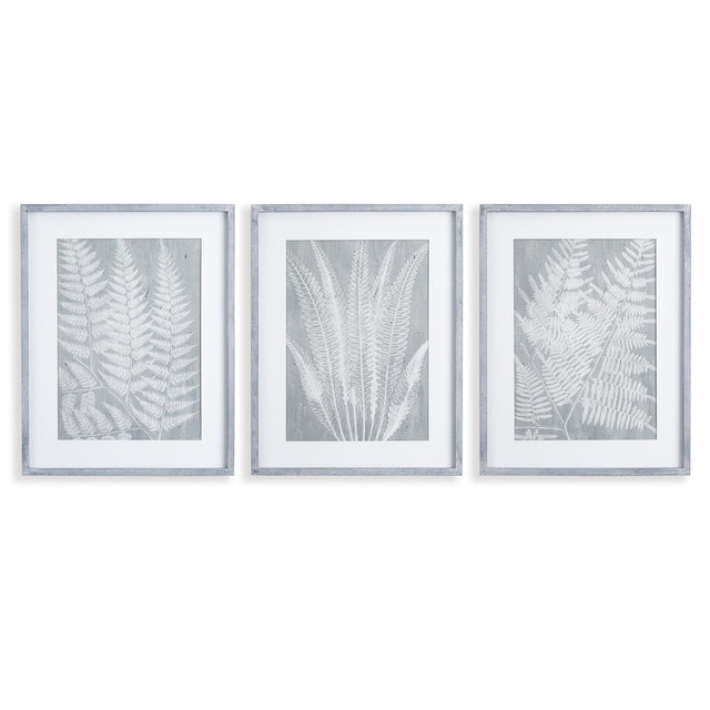 Napa Includes mat FERN FROND PRINTS, SET OF 3