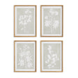 Napa Includes mat FOLIAGE STUDY, SET OF 4