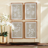 Napa Includes mat FOLIAGE STUDY, SET OF 4