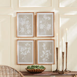 Napa Includes mat FOLIAGE STUDY, SET OF 4