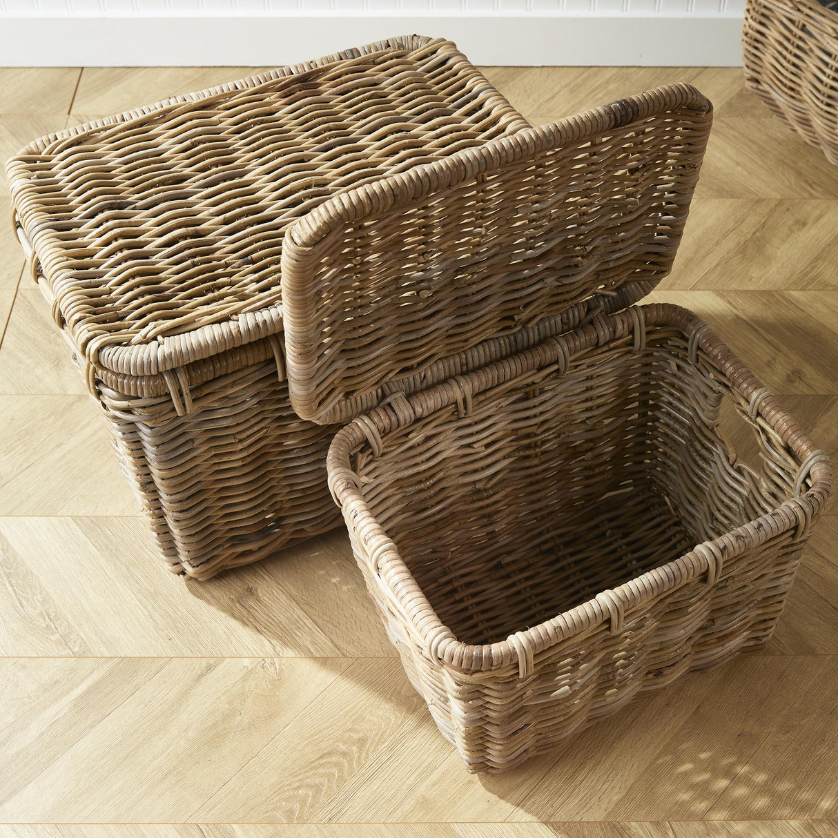 Napa Natural RUTHIE STORAGE TRUNKS, SET OF 2