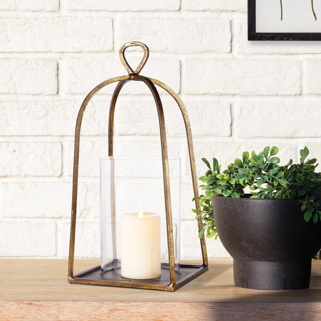 Napa Antique Brass CELIA HURRICANE LARGE