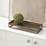 Napa Antique Brass CABOT RAISED RECTANGULAR TRAY
