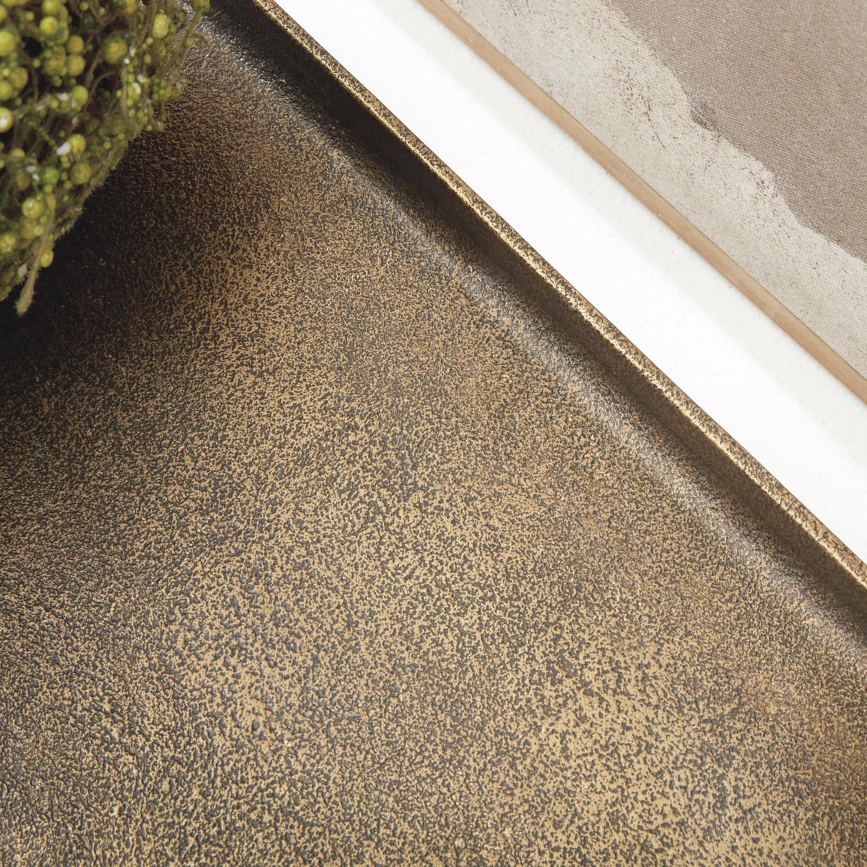 Napa Antique Brass CABOT RAISED RECTANGULAR TRAY