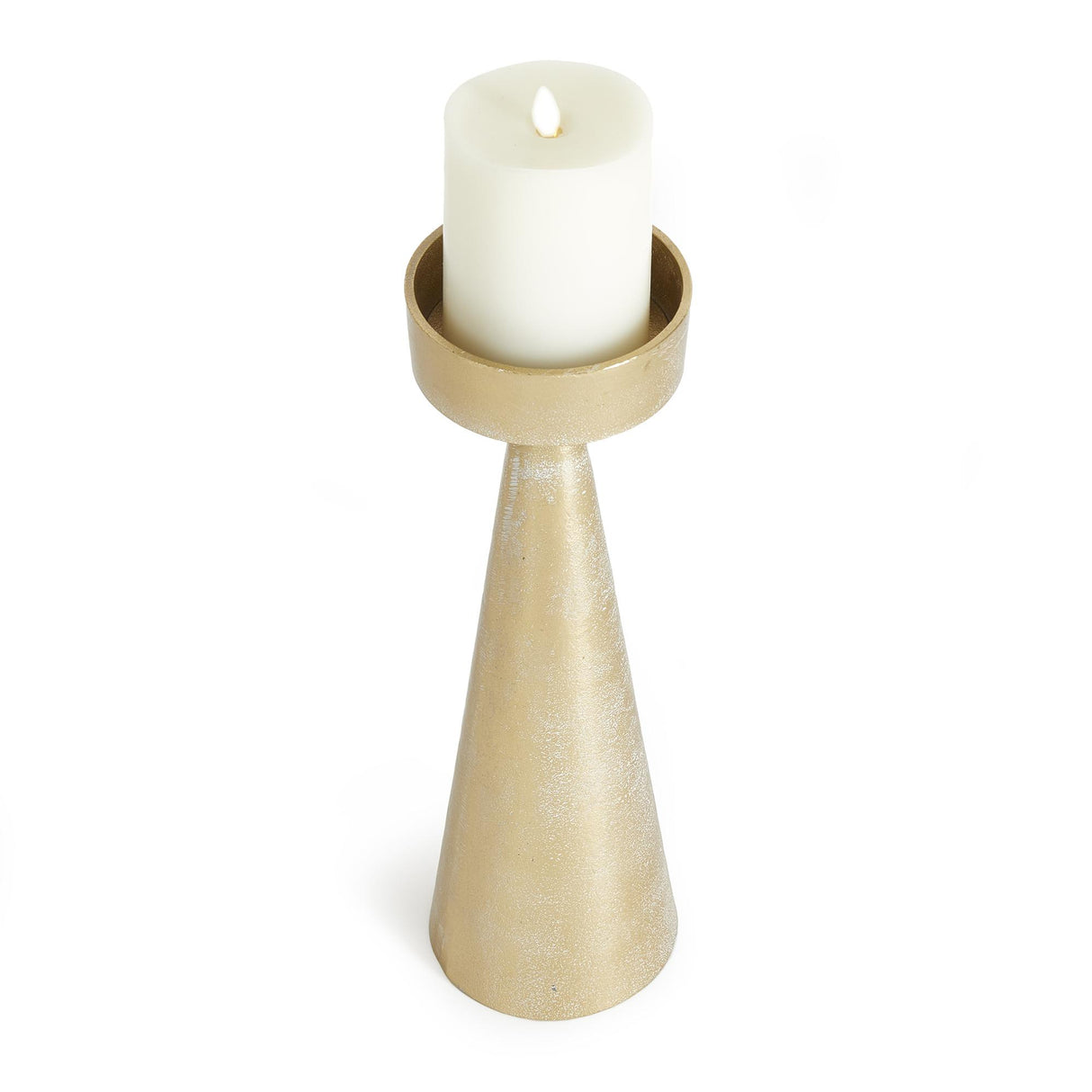 Napa White Ash Gold FLORENCE CANDLE STAND LARGE