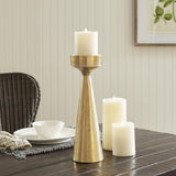 Napa White Ash Gold FLORENCE CANDLE STAND LARGE