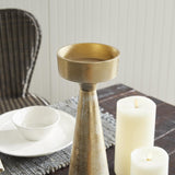 Napa White Ash Gold FLORENCE CANDLE STAND LARGE