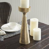 Napa White Ash Gold FLORENCE CANDLE STAND LARGE