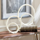 Napa White ELDON SCULPTURES, SET OF 2