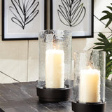 Napa Black Bronze/Hammered Glass TRENTON HURRICANE LARGE