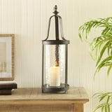 Napa Black Bronze/Hammered Glass EDWIN LANTERN SMALL