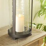 Napa Black Bronze/Hammered Glass EDWIN LANTERN SMALL