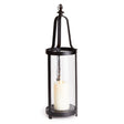 Napa Black Bronze/Hammered Glass EDWIN LANTERN LARGE