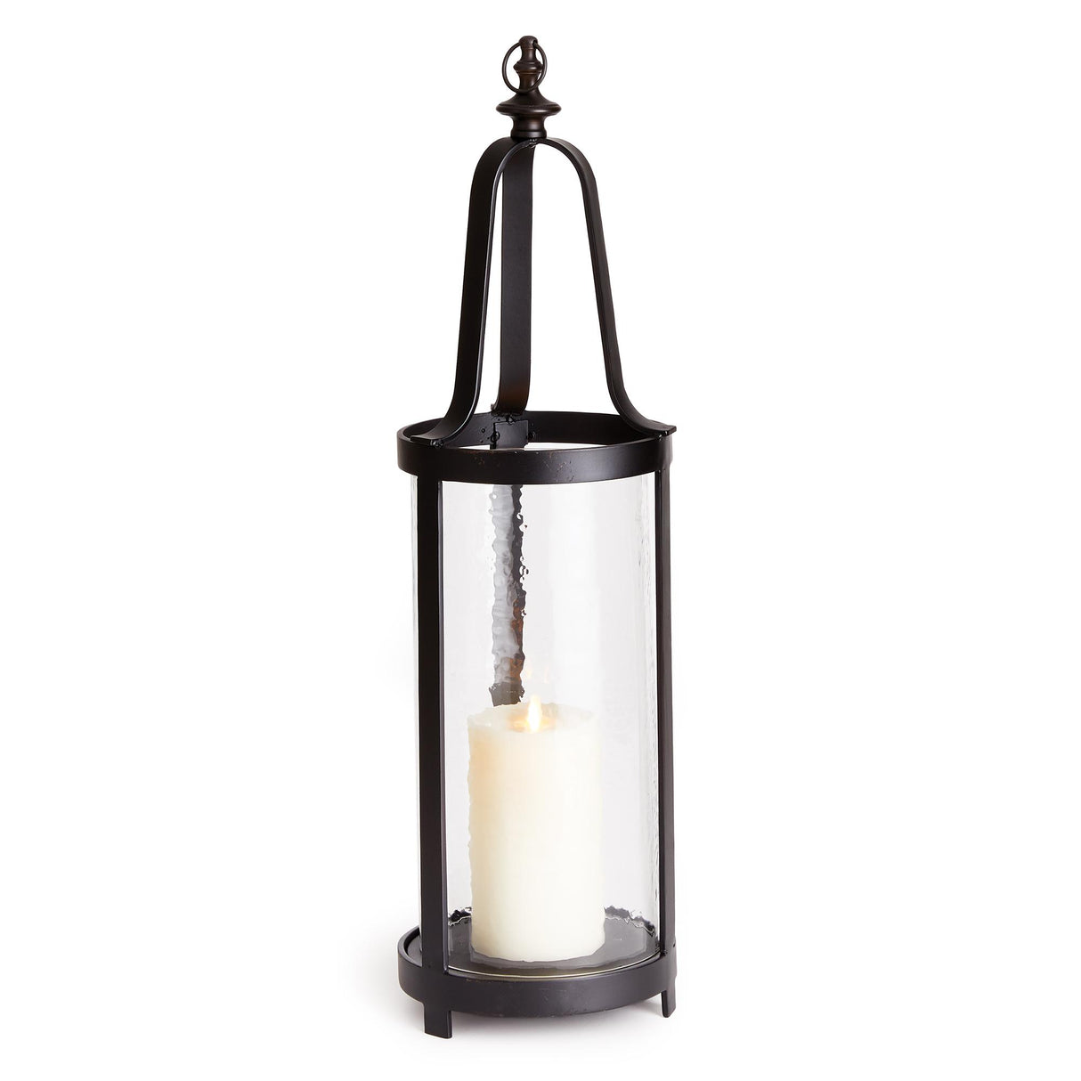 Napa Black Bronze/Hammered Glass EDWIN LANTERN LARGE