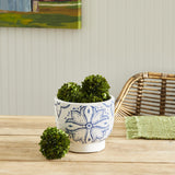 Napa White/Blue TERRASSA CACHEPOT