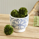 Napa White/Blue TERRASSA CACHEPOT