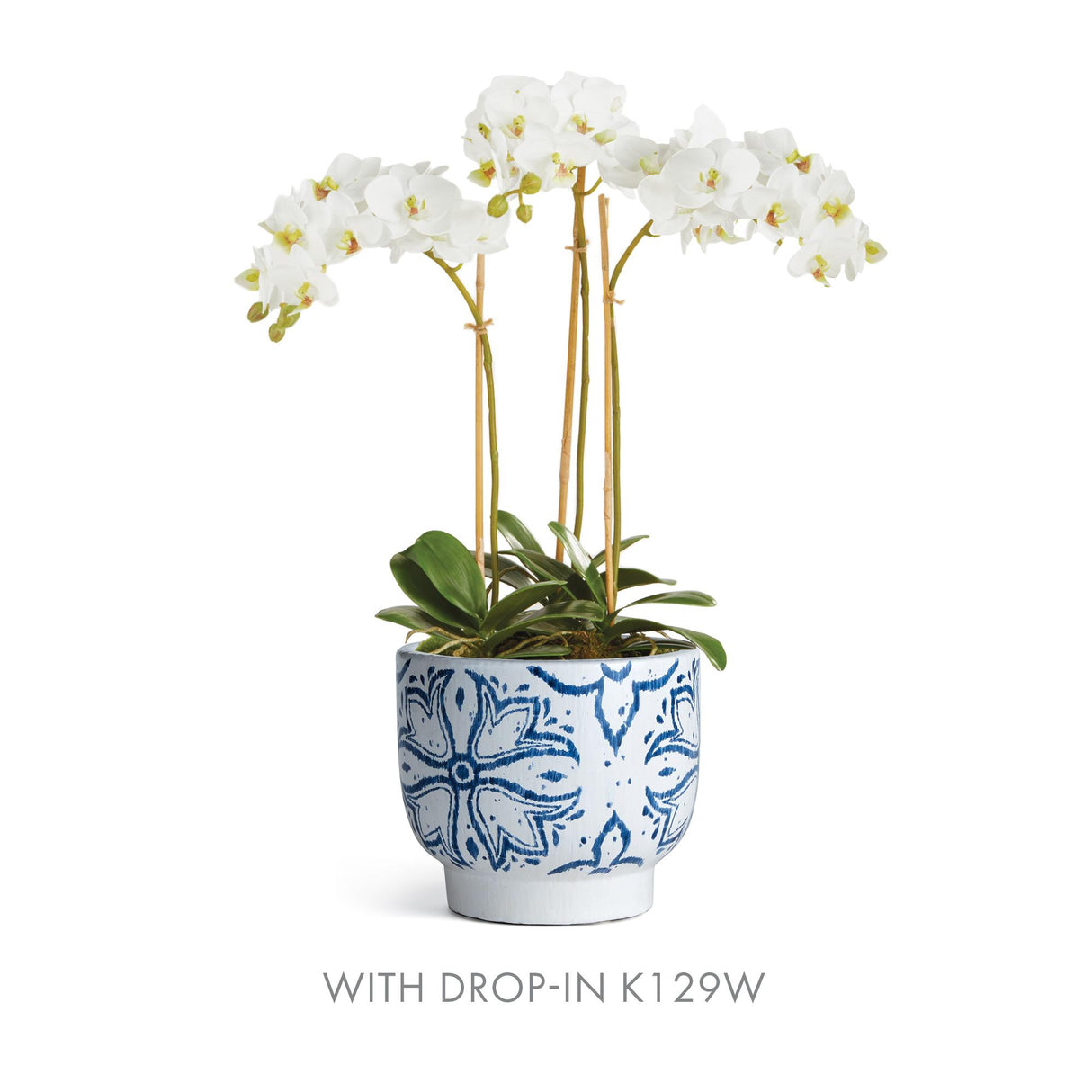 Napa White/Blue TERRASSA CACHEPOT