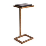 Napa Antique Brass/Black Marble WINSTON ACCENT TABLE