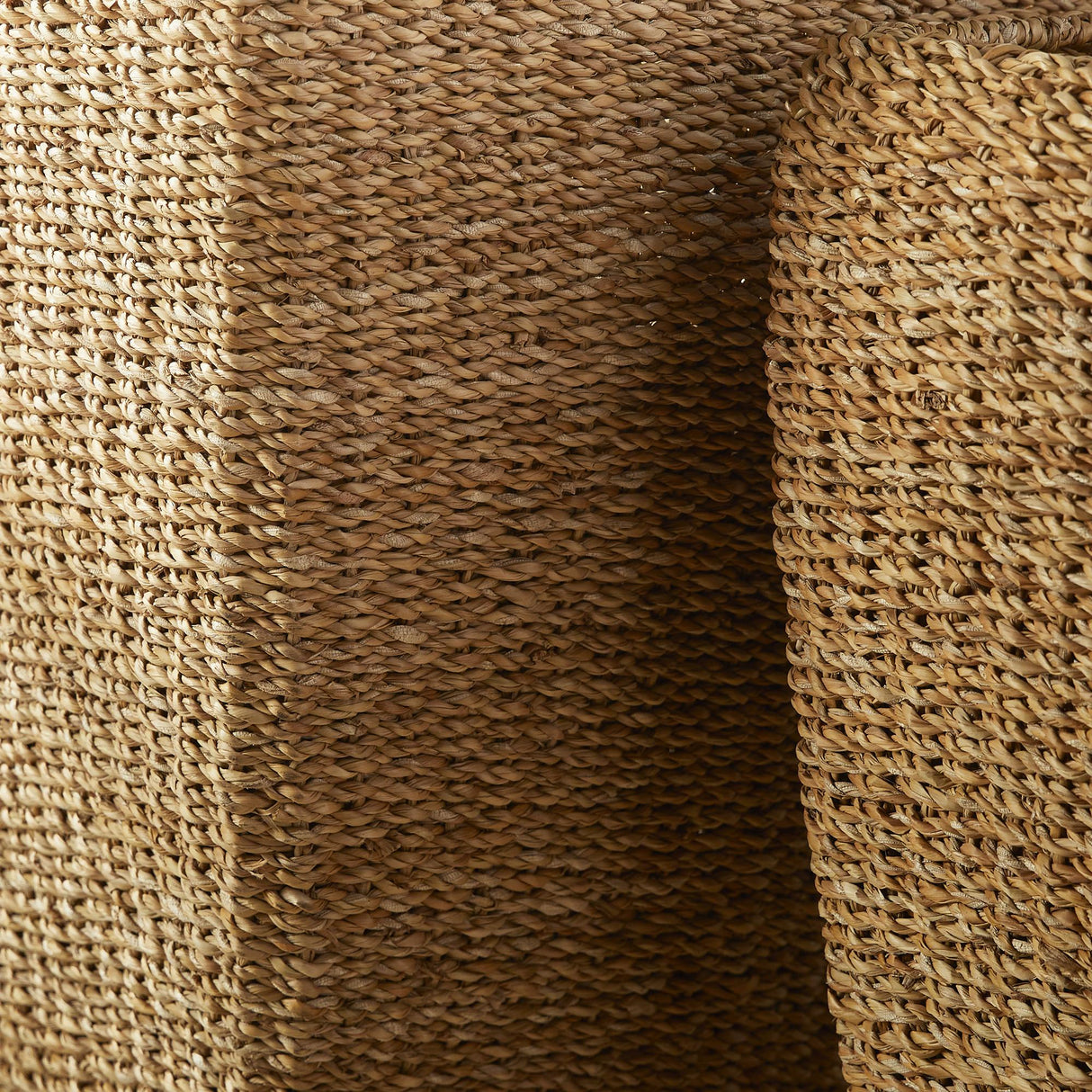 Napa Natural SEAGRASS TALL SQUARE PLANTERS, SET OF 2