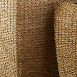 Napa Natural SEAGRASS TALL SQUARE PLANTERS, SET OF 2