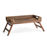 Napa Warm Brown BURMA RATTAN LAP TRAY TABLE