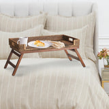 Napa Warm Brown BURMA RATTAN LAP TRAY TABLE