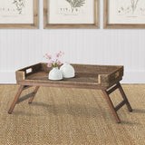Napa Warm Brown BURMA RATTAN LAP TRAY TABLE
