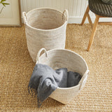 Napa Whitewash BURMA RATTAN ORCHARD BASKETS, SET OF 2