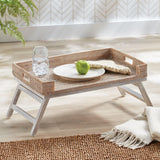 Napa Whitewash BURMA RATTAN LAP TRAY TABLE