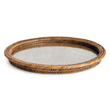 Napa Warm Brown BURMA RATTAN SERVING PLATTER