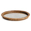 Napa Warm Brown BURMA RATTAN SERVING PLATTER