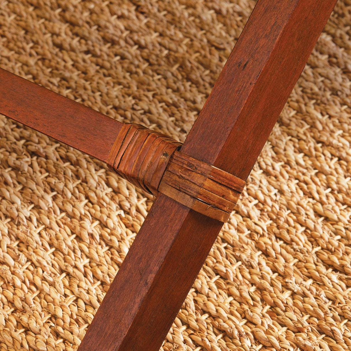 Napa Warm Brown BURMA RATTAN BUTLER TRAY TABLE