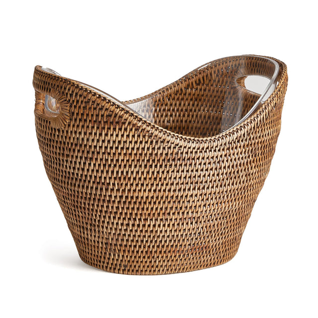 Napa Warm Brown BURMA RATTAN BEVERAGE TUB LARGE