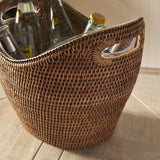 Napa Warm Brown BURMA RATTAN BEVERAGE TUB LARGE