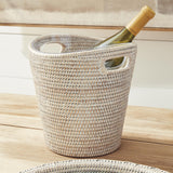 Napa Whitewash BURMA RATTAN BEVERAGE TUB SMALL
