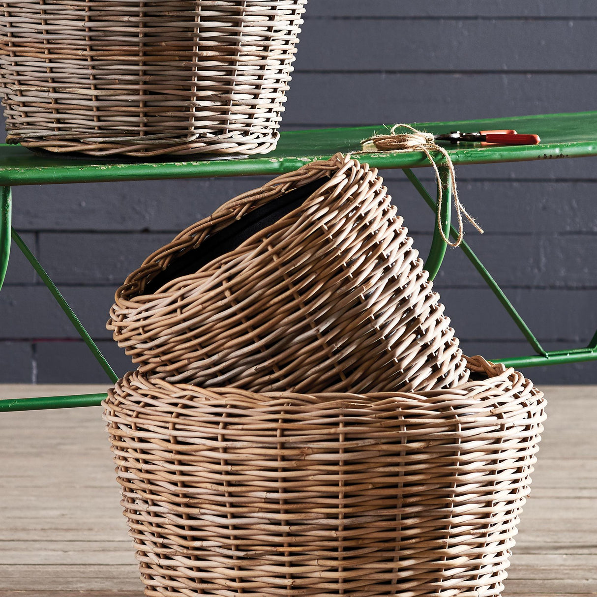Napa Natural WOVEN DRY BASKET PLANTER 17.75"