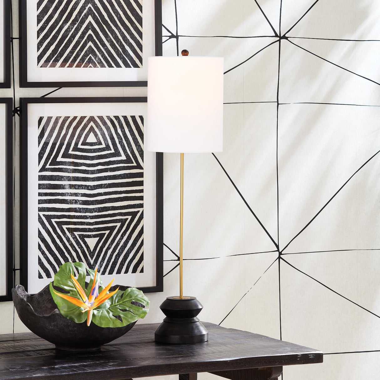 Napa Black/Gold KAIDEN LAMP