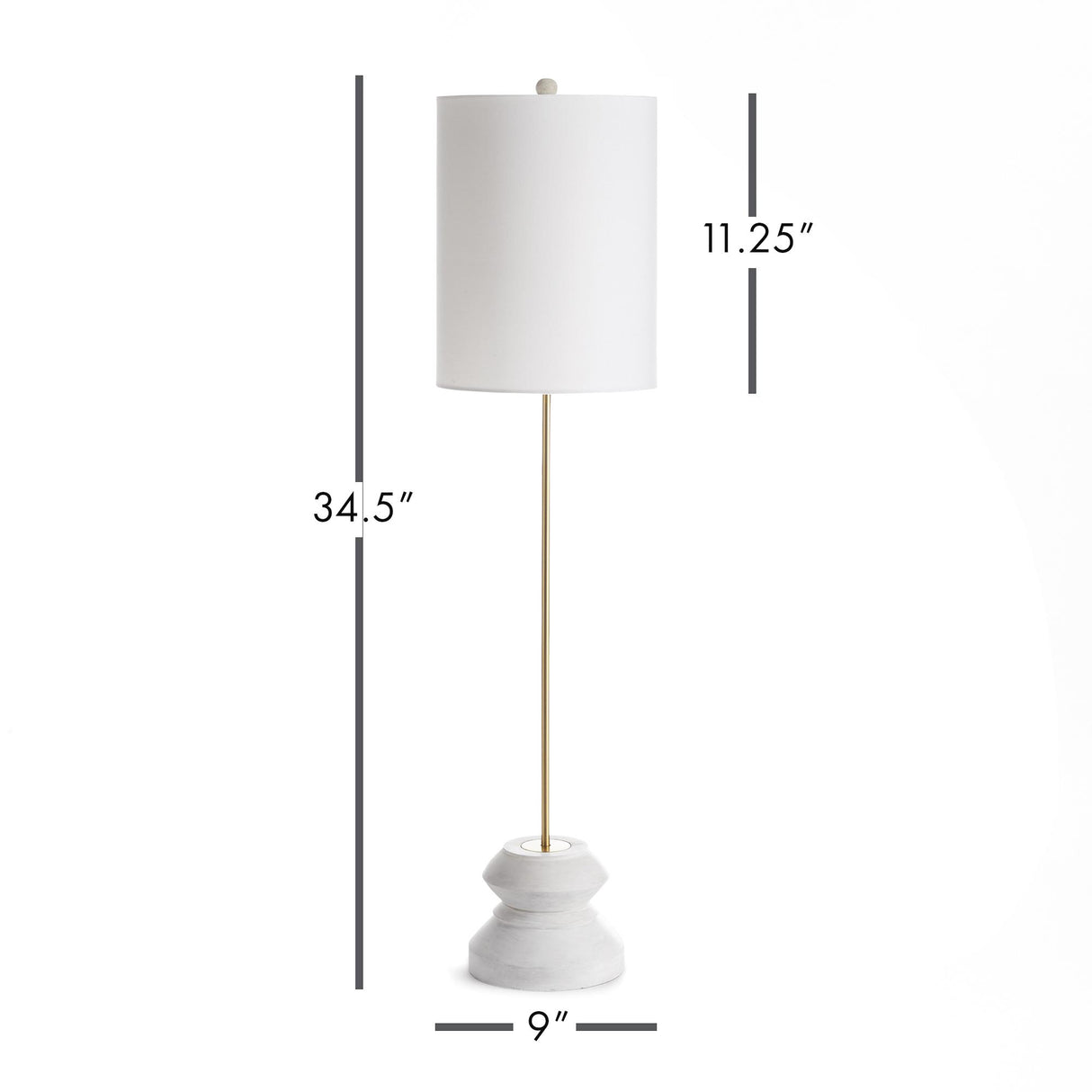 Napa Whitewash/Champagne KAIDEN LAMP