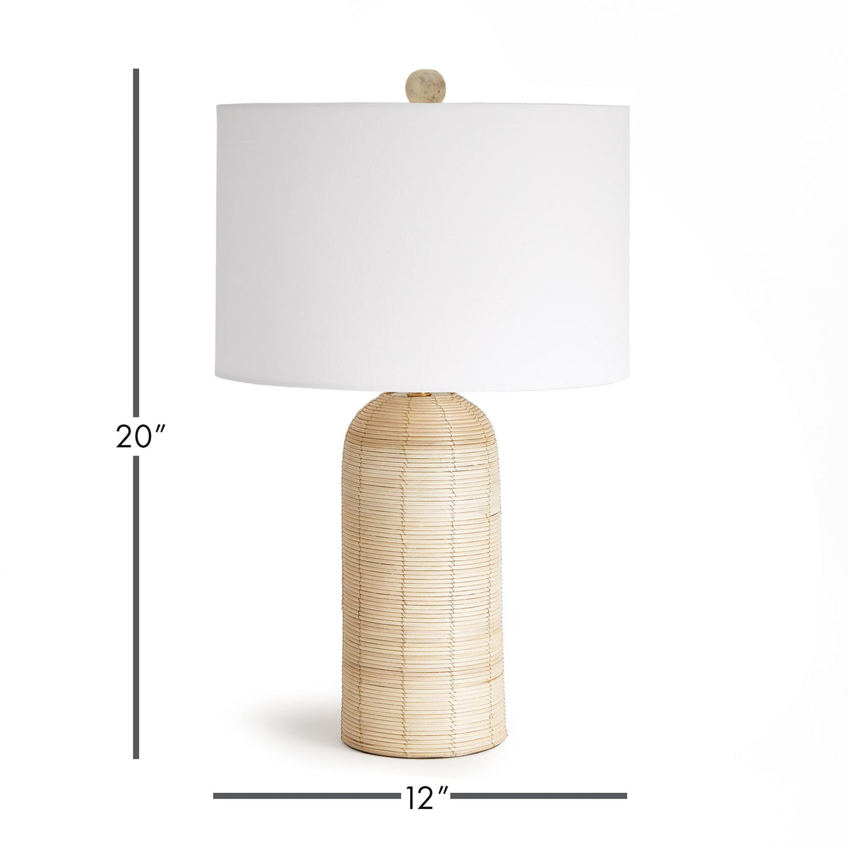 Napa Whitewash MAYE CYLINDRICAL LAMP