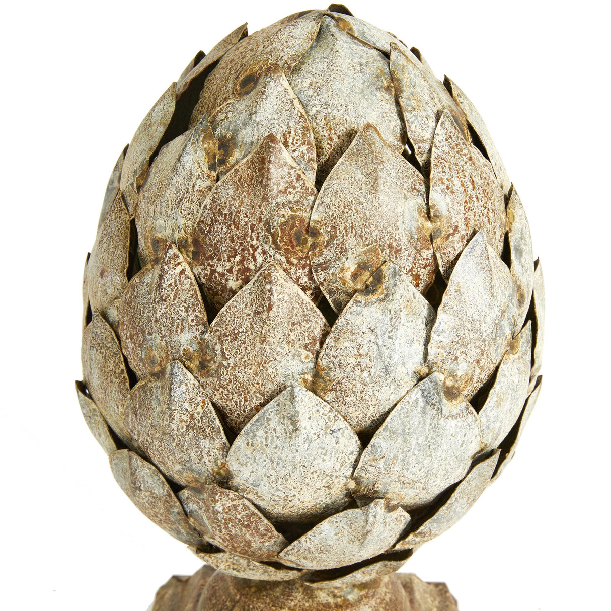 Napa Antique Galvanized WEATHERED METAL ARTICHOKE FINIAL SMALL