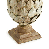 Napa Antique Galvanized WEATHERED METAL ARTICHOKE FINIAL SMALL