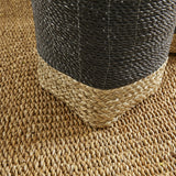 Napa Black/Natural MADURA MARKET BASKETS, SET OF 3