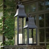 Napa Washed Black GENEVA OUTDOOR LANTERN 21.5"