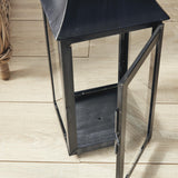 Napa Washed Black GENEVA OUTDOOR LANTERN 21.5"