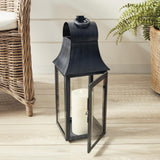 Napa Washed Black GENEVA OUTDOOR LANTERN 21.5"