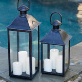 Napa Washed Black COACH HOUSE OUTDOOR LANTERN 23"