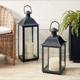 Napa Washed Black COACH HOUSE OUTDOOR LANTERN 23"